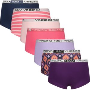 Vingino Hipster-G-SO24-9 7 pack Meisjes Onderbroek - Electric Pink - Maat L