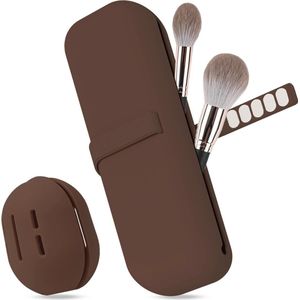Handige Opbergset voor Make-up Penselen en Beauty Blender, Zacht en Reinigbaar voor Reizen