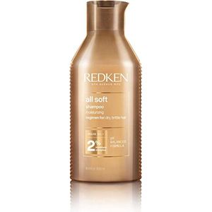 Redken All Soft Shampoo – Hydraterende en verzorgende shampoo voor zijdezacht haar – 500 ml