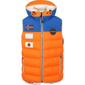 Napapijri - Shackleton Bodywarmer Oranje - Heren - Maat M - Modern-fit