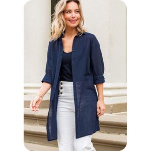 Blauwe Blouse van Je m'appelle - Dames - Maat 38 - 1 maat beschikbaar