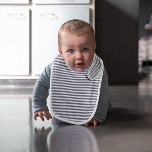 remium Baby Voed Slabjes (5 Pak) - 100% Organisch Katoen voor en Absorberende Handdoek Achterkant - Unisex Baby Slabjes met 4 Aanpasbare Nikkelvrije Knopen - 0-36 Maanden