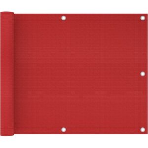 vidaXL-Balkonscherm-75x300-cm-HDPE-rood