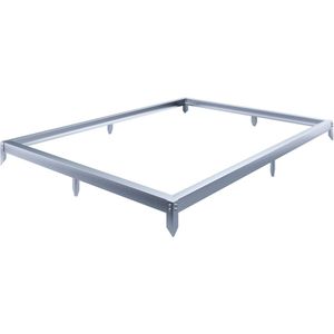 Gardebruk Stalen Fundering - Kweekkas 250x190x12cm Gegalvaniseerd - Grijs
