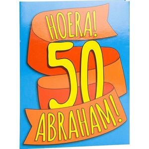 Verjaardagskaart Abraham 50 17cm