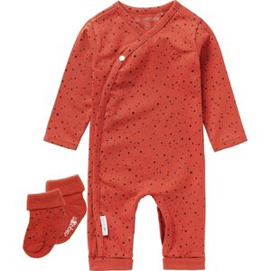 Noppies - Boxpak - Playsuit - Noorvik - Spicy Ginger - 2p sokjes - Maat 68