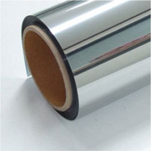 2x rollen raamfolie zonwerend transparant/zilver 50 cm x 2 meter zelfklevend - Zonwerende glasfolie - Anti inkijk/warmte folie