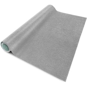 FLOORDIREKT Gazontapijt Farbwunder - Grijs - Ideaal voor Balkon en Terras - 200 x 650 cm