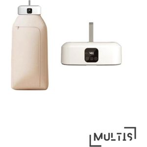 Multis Mini Wasdroger - Mini Droger - Mini Warme Luchtdroger - Draagbaar - Compact - Ideaal voor op Reis - Reisdroger - Timer - Inclusief Afstandsbediening - Wit