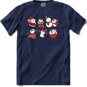 Pinguin Buddy's - T-Shirt - Heren - Navy Blue - Maat 3XL