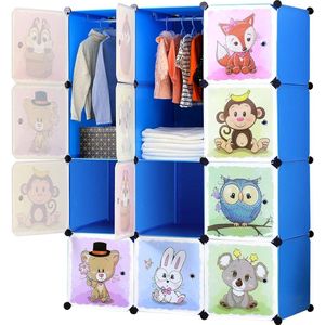 LifeStages® Uitbreidbare kindergarderobe, kast met deuren