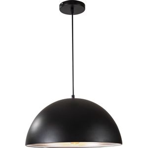 Hanglamp Zwart met Zilveren Binnenkant 40 cm - Scaldare Lucano