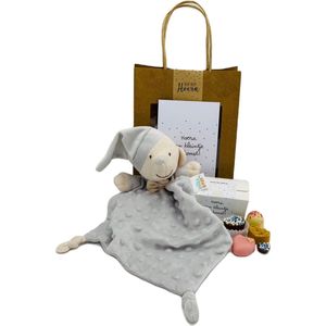 Cadeauset Wauw zwanger, gefeliciteerd - Babygeschenkset - felicitatie bij zwangerschap - hoera zwanger - babyshower - unisex - 2-delig