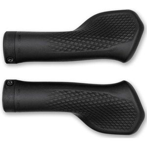 ACID Grips Travel Comfort - Fietshandgrepen - Handvatten met anti-slipstructuur - Met Comfort Curve voor meer gemak - Ergonomische fietshandvatten - Geschikt voor lange fietstochten - Zwart - Large