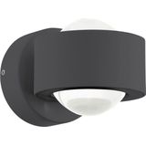 EGLO Ono 2 - Wandlamp - 2 Lichts - Antraciet - Helder