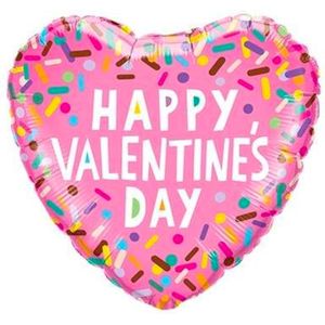 Folieballon Valentine’s Sprinkles Herz 45 cm