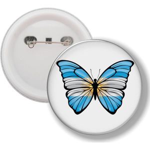 Button Met Speld - Vlinder Vlag Argentinie
