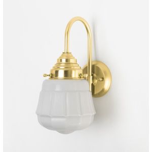 Wandlamp Cadence Meander Messing - Art Deco Trade