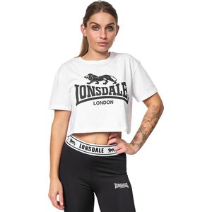 Lonsdale Cropped T-Shirt Wit GUTCH COMMON - Maat: M