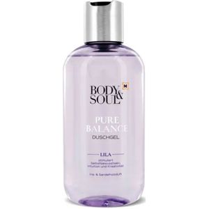 Body&Soul Douchegel - Pure Balance | 1x250ml - Iris en Sandelhout | Lila - Stimuleert zelfvertrouwen, intuïtie en creativiteit