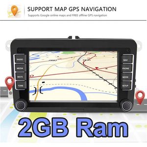 Android 10 2GB Ram 16GB Geheugen - Volkswagen, Skoda & Seat - Met Navigatiesysteem & Achteruitrijcamera - 7 inch HD scherm