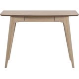 24Designs Nilsa Bureau 1-Lade - B105 X D45 X H74 Cm - Eiken White Wash