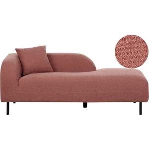 LE CRAU - Chaise longue - Roze - Linkerzijde - Bouclé