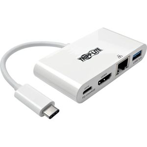 Tripp Lite U444-06N-HGU-C video kabel adapter USB C USB C + USB A + HDMI Wit