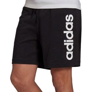 adidas Essentials Lineaire Logo Sportbroek - Maat M  - Mannen - zwart/wit