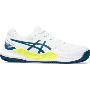 Asics Tennisschoen Gel Resolution 9 Clay Junior Wit Blauw