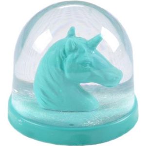 Fisura Sneeuwbol Eenhoorn 9 Cm Abs Blauw