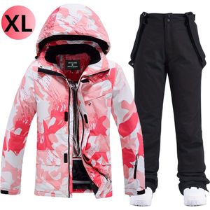 Livano Skipak - SkiBroek - Skijas - Ski Suit - Wintersport - Dames - 2-Delig - Zwart - Maat XL