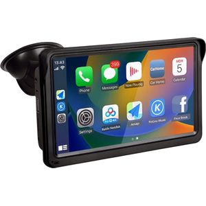 Multimedia CarPlay Scherm- Draadloze CarPlay Dongle voor Apple en Android - Geschikt voor Auto Radiosystemen - Draadloos CarPlay Gemak - Universeel Wifi Video Speler - Geen Camera