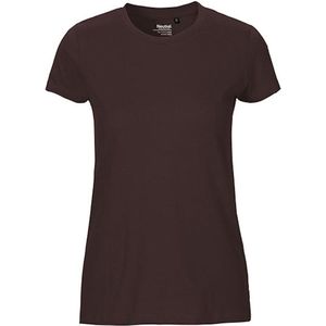 Fairtrade Ladies Fit T-Shirt met ronde hals Brown - XL