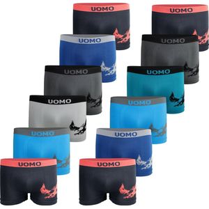 Jongens ondergoed - Microfiber jongens onderbroeken - VOORDELIGE 12 PACK Onderbroek - Boxershort maat 158-170 SJ05