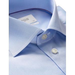 Eton overhemd mouwlengte 7 slim fit lichtblauw