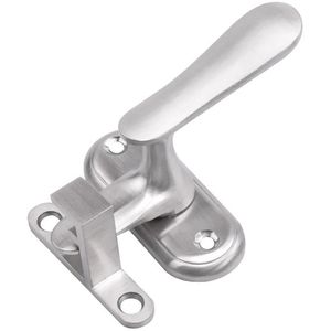 Deurslot binnendeur - 90 graden Veiligheidssloten - RVS - Geborsteld Zilver - Deurslot - Deurslot voor Draaideur - Inclusief schroeven - Voor deur, raam of meubels - 6*6.2*2.6 cm