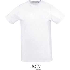 2 Pack Sol's Heren 160Gr. Sublimatie T-Shirt (Wit) maat M