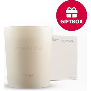 Bowie Geurkaars Ottawa Oak - Sojawax - 50 branduren - 200g - Scented Candle - Citrus - Cederhout - Geurkaarsen