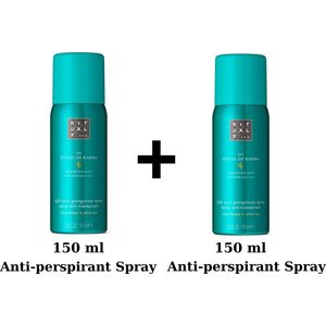 Rituals of Karma - Anti- Perspirant Spray - 2X 150 ml = 300 ml + Gift bag