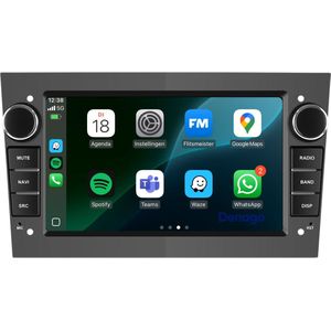 Carplay autoradio voor Opel | 2000 t/m 2013 | Android 13 | Draadloos Apple Carplay & Android auto | 2GB + 32GB | 4-Core processor | Denago | 2025 model | 2000 2001 2002 2003 2004 2005 2006 2007 2008 2009 2010 2011 2012 2013 | Bluetooth & Wifi