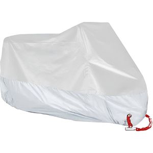 E-shop4u® - Motorhoes - Scooterhoes - Beschermhoes - Motorfiets hoes Waterdicht Buiten - Motor Hoes - Motorhoes Waterdicht - Fietshoes - 2 Fietsen- UV-Bescherming - - Maat 4XL - Allemaal zilver