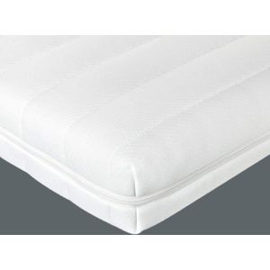 Topper matras 160x200 cm - koudschuim - comfort plus tijk - topdekmatras - 5 cm hoog - Gemiddeld