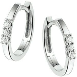 Klapoorringen Diamant 0.12ct (2x0.06ct) H Si