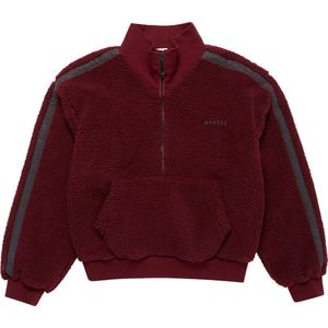 Mystic Teddy Zip Up Trui Women - 240030 - Red Wine - XS