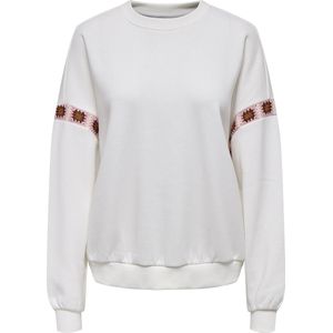 Only Luni Crew Neck Embroidery Sweater Dames - Maat L