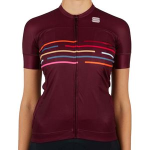 Sportful Short Sleeve Fietsshirt Dames - Rood - Maat L