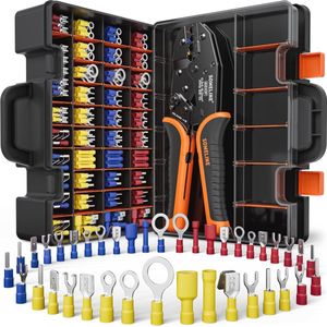 Krimptang Kabelschoenenset - 39 Soorten (0,34 - 6 mm²) voor Professioneel Gebruik
