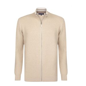 Felix Hardy Gebreide Cardigan - Vest - 100% Katoen Heren Beige - 2Xl