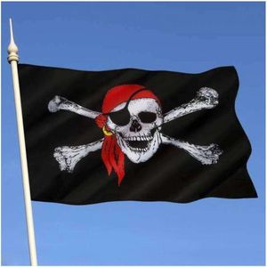 Piratenvlag One Eyed Jack - 150 x 90 cm - piraten vlaggen